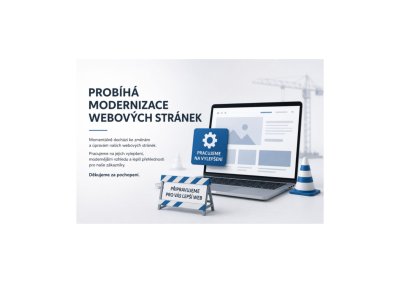 Probíhá modernizace webových stránek