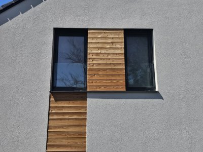 Skleněné zábradlí do rámu okna